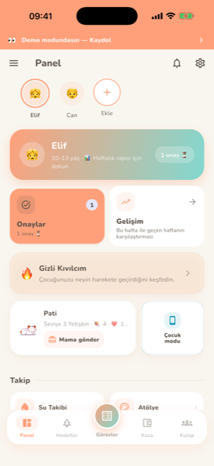 Hedef Kasası aile paneli